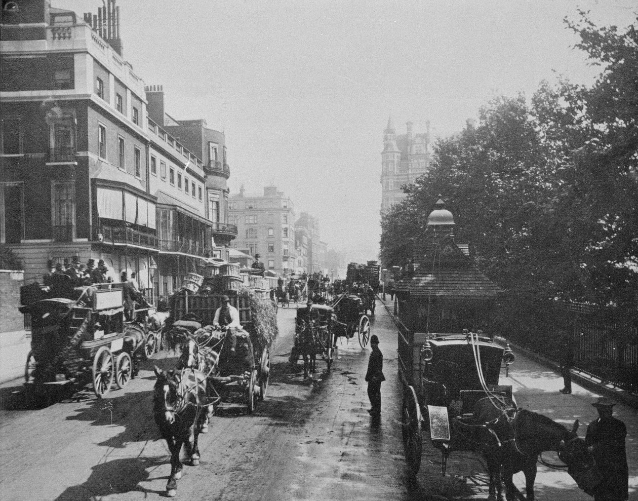 Vista de Piccadilly, c.1900 de English Photographer