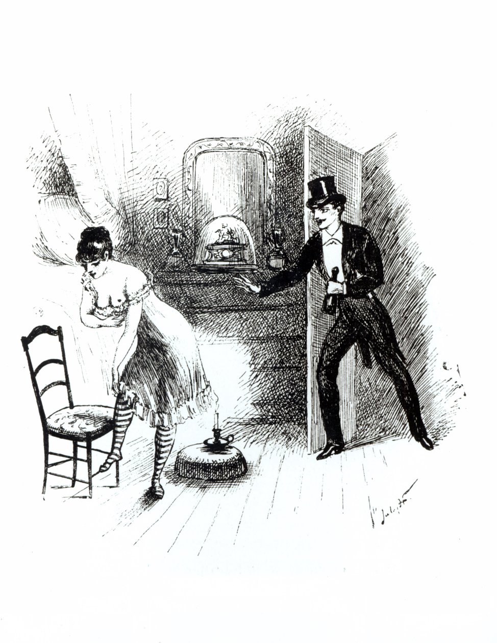 Un hombre visitando a una prostituta de English School