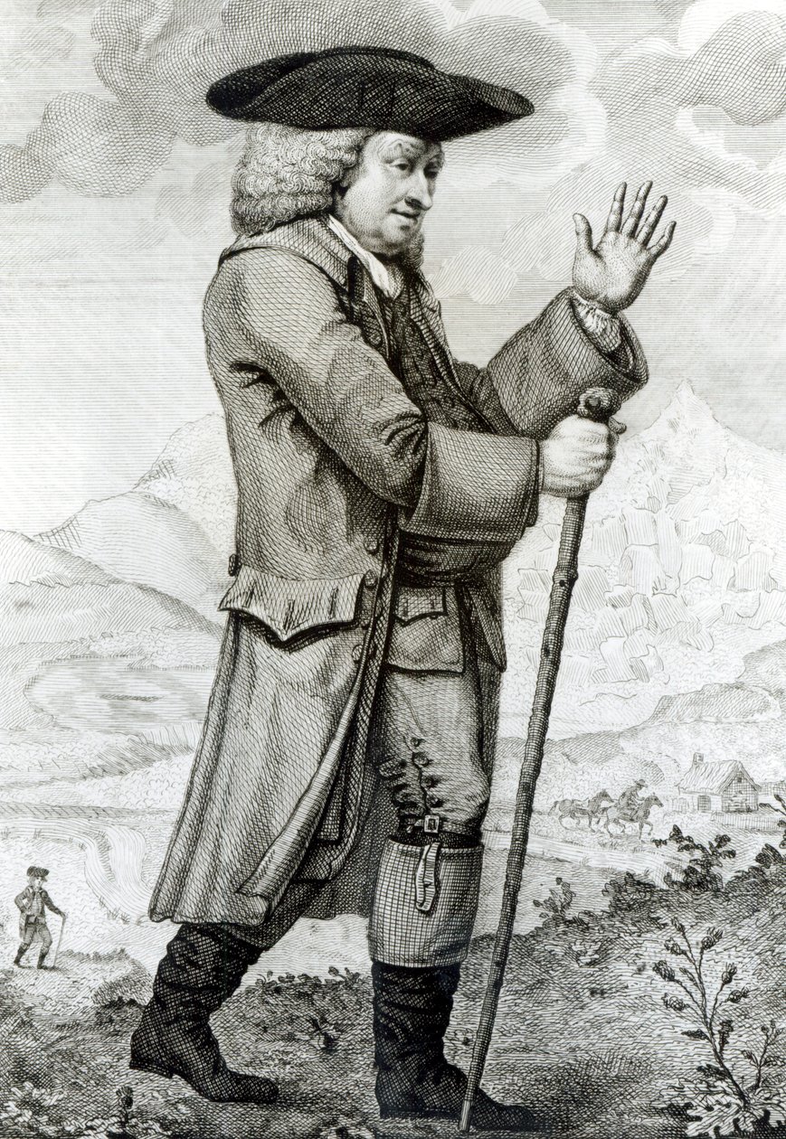 Dr. Johnson en su traje de viaje, 1786 de English School