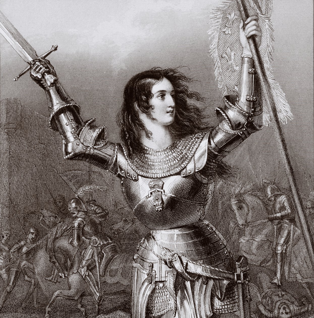 Juana de Arco (c.1412-31), c.1845 de English School