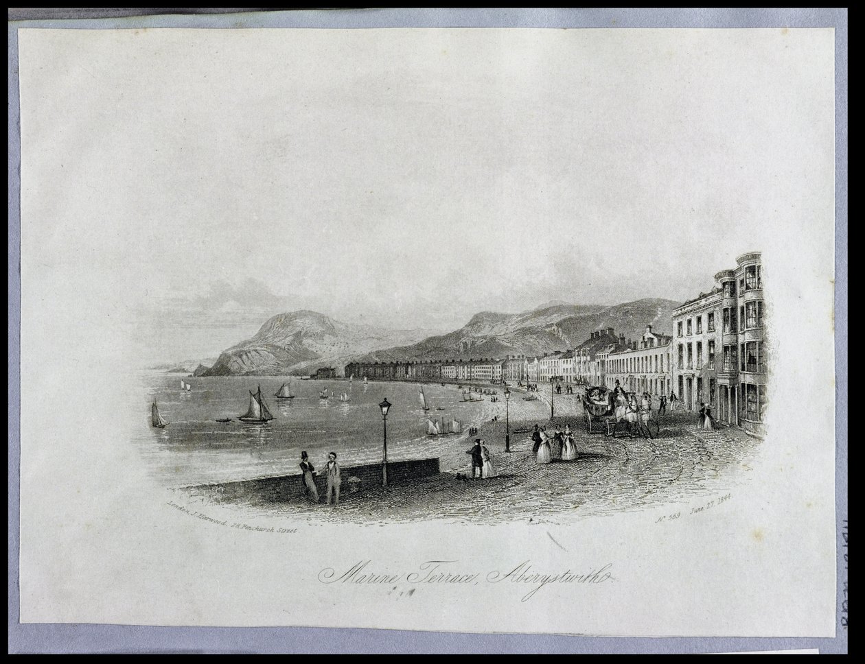 Terraza Marina, Aberystwyth, 1844 de English School