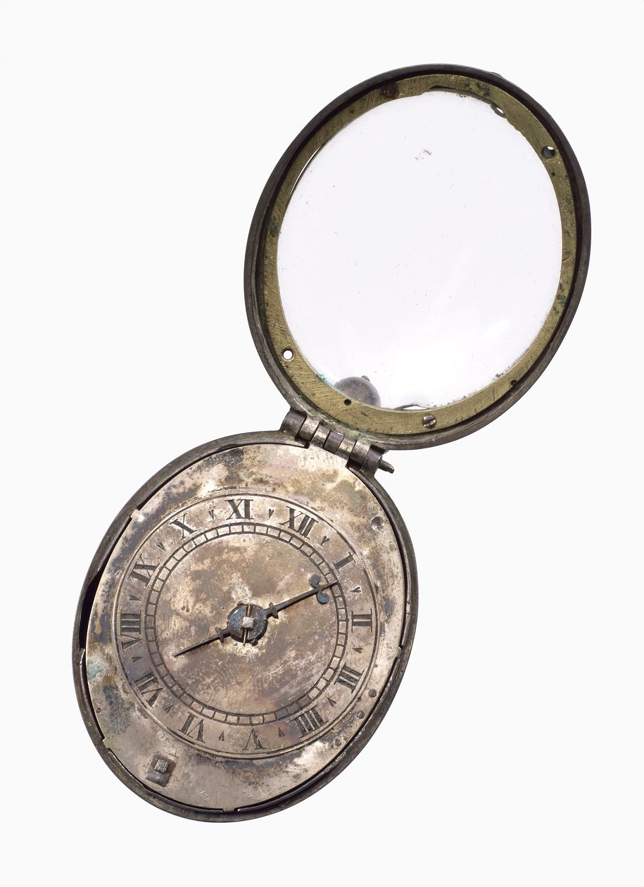 Reloj puritano ovalado, c.1650 de English School