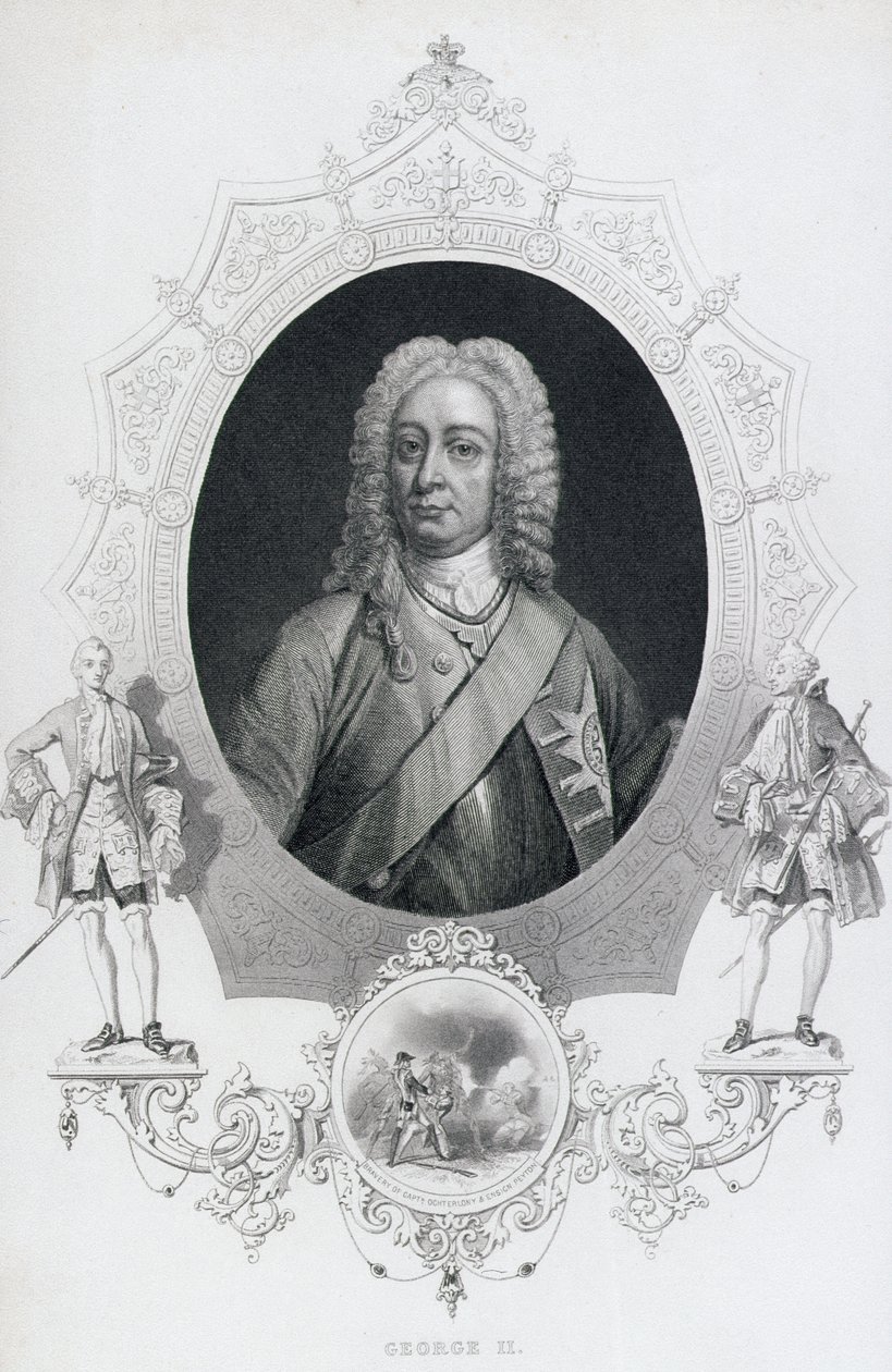 Retrato del rey Jorge II (1683-1760) de English School