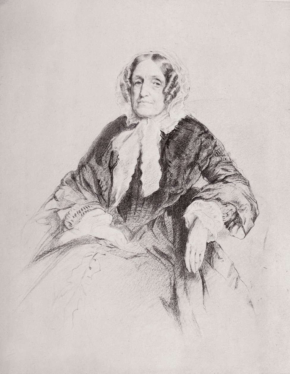 Retrato de la Sra. Jane Marcet (1769-1858) de English School