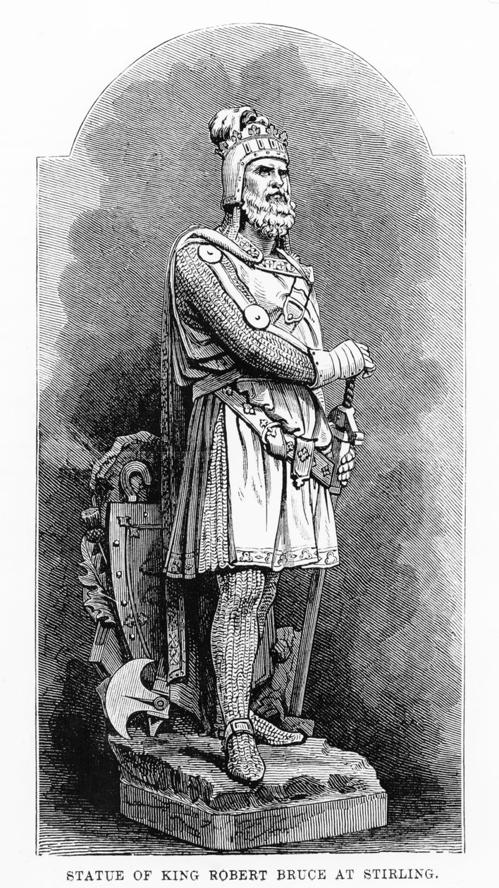 Estatua del Rey Robert the Bruce en Stirling de English School