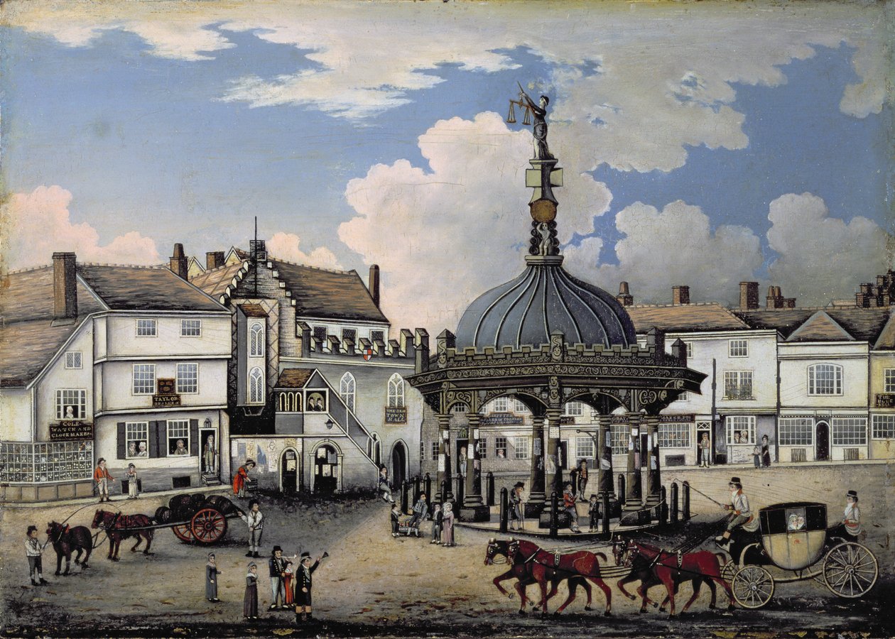 El Cornhill, Ipswich, c.1800 de English School