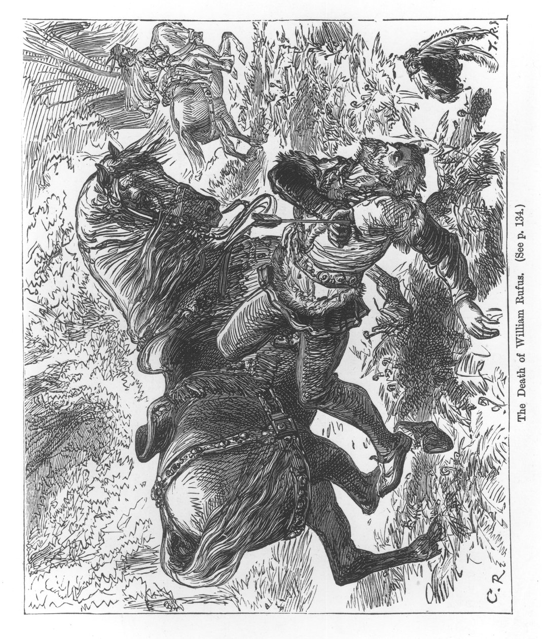 La muerte de Guillermo Rufus (c.1056-1100) de English School