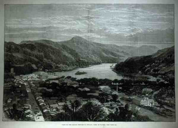 Visita de los Príncipes Marineros a Ceilán: Vista de Kandy de English School