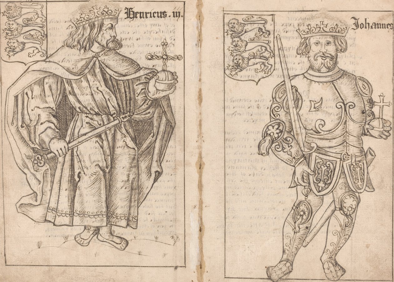Rey Juan [lado derecho] de English 16th Century