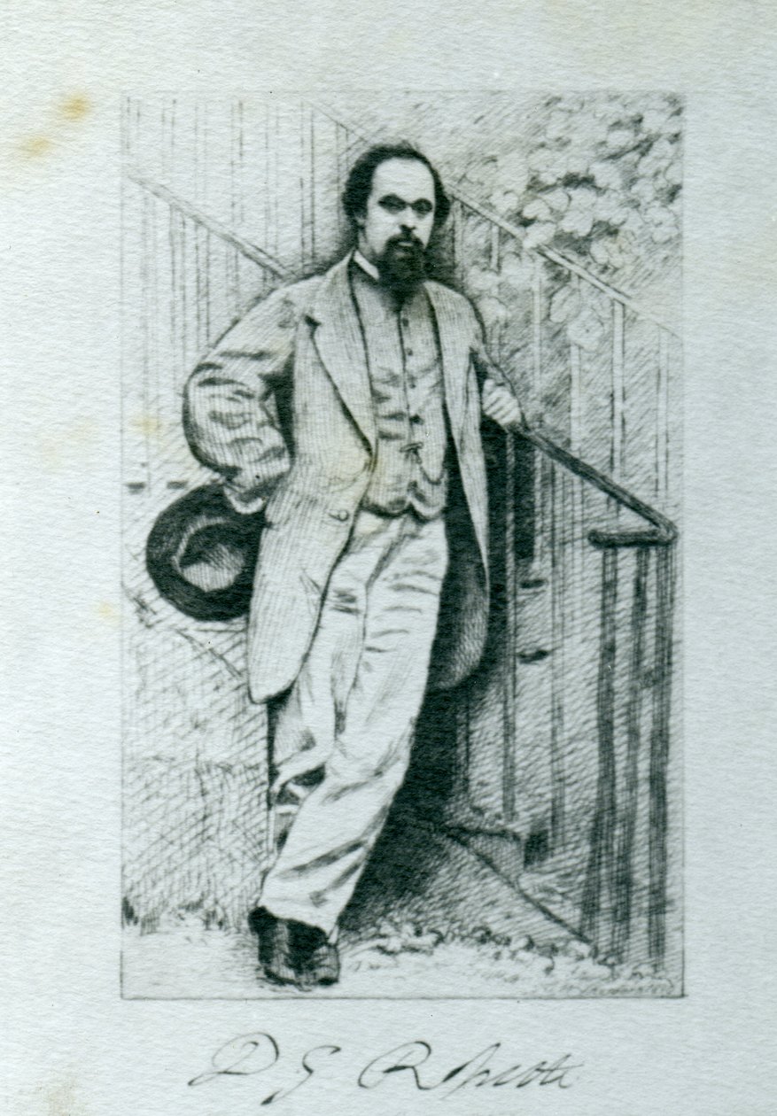 Dante Gabriel Rossetti (1828-82) de English Photographer