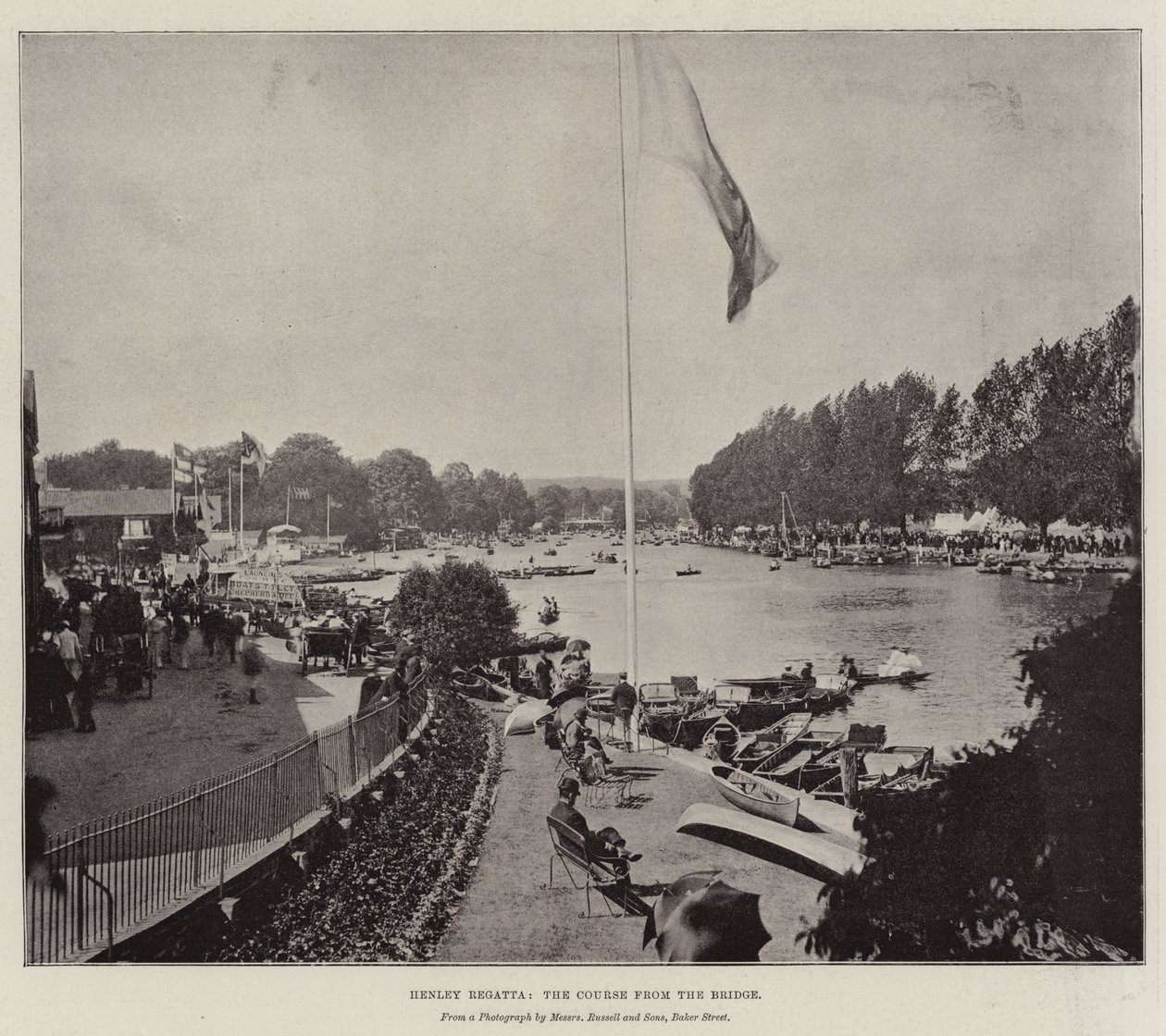 Regata de Henley, el curso desde el puente de English Photographer