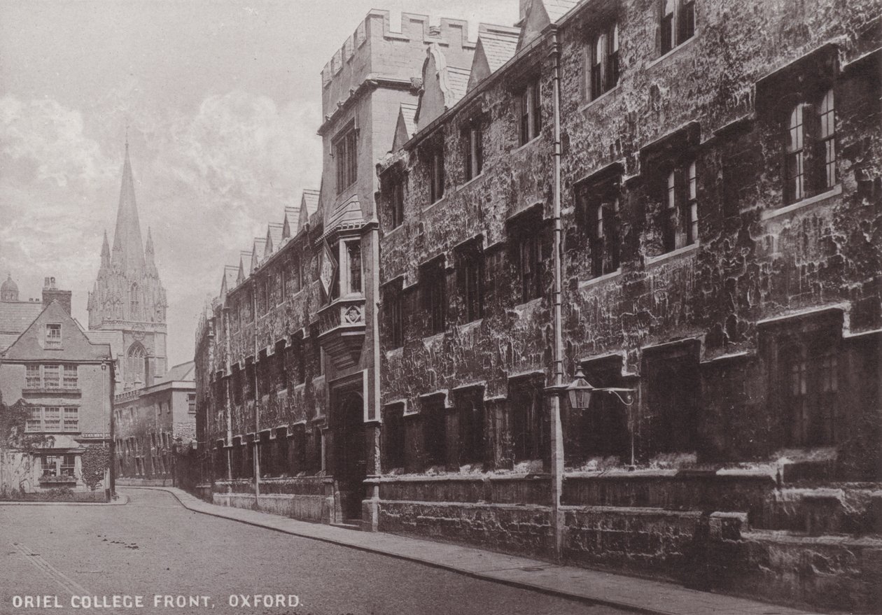 Frente del Oriel College, Oxford de English Photographer