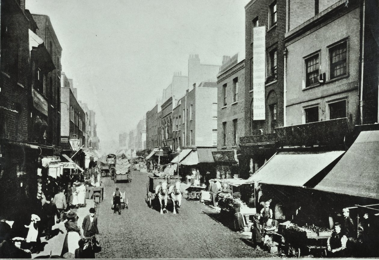Pitfield Street: mirando al norte, 1895 de English Photographer