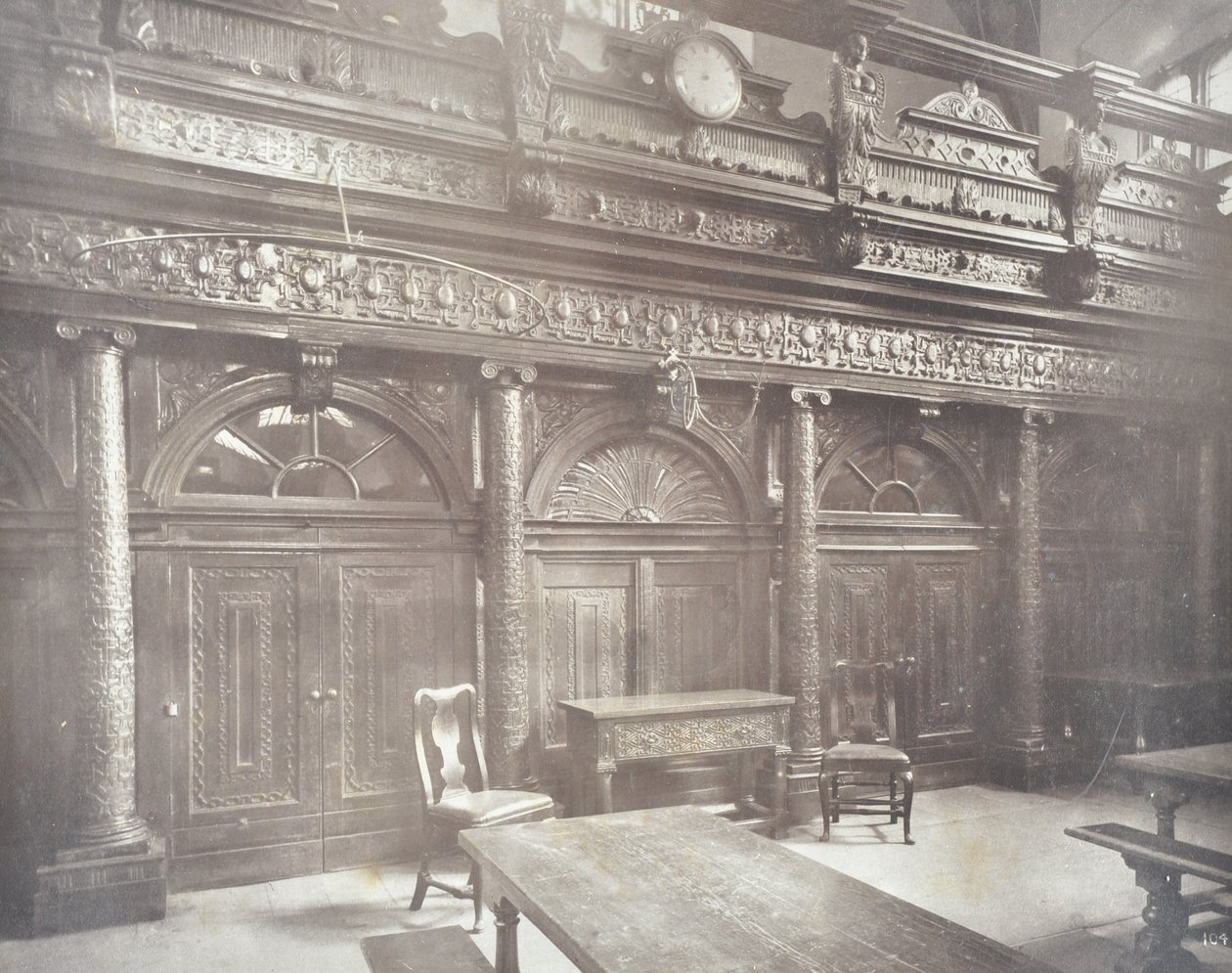 Vista del Salón de Grays Inn, Londres, 1885 de English Photographer