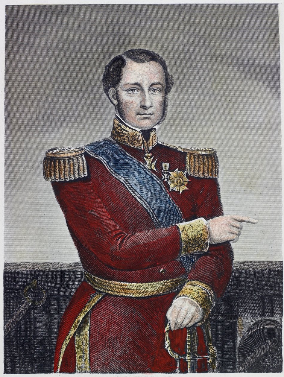 Almirante Hamelin (grabado en color) de English School