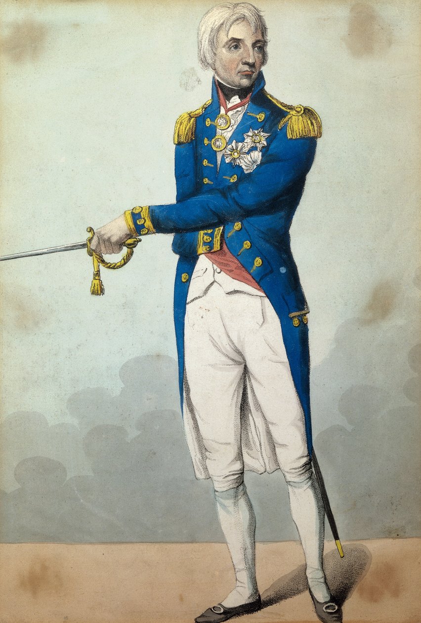 Almirante Horatio Nelson (1758-1805) de English School