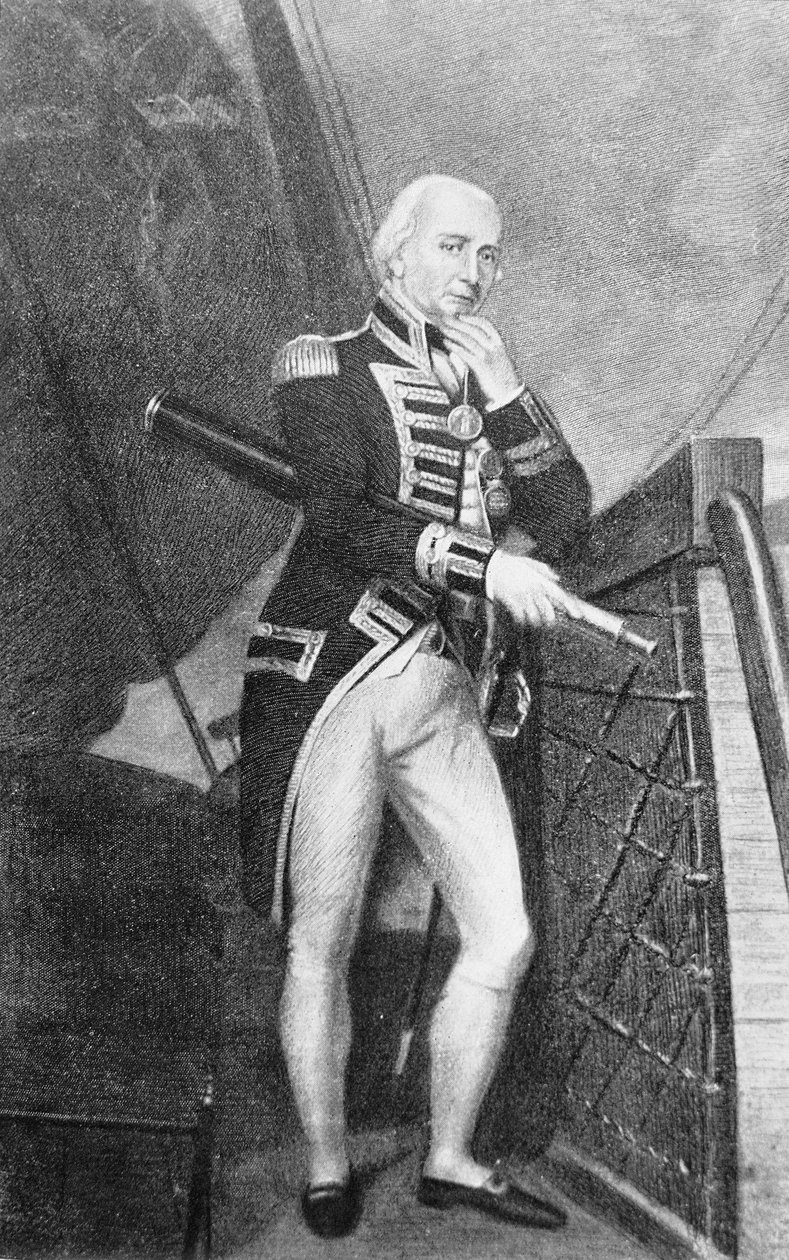 Almirante Lord Collingwood (1750-1810) de English School