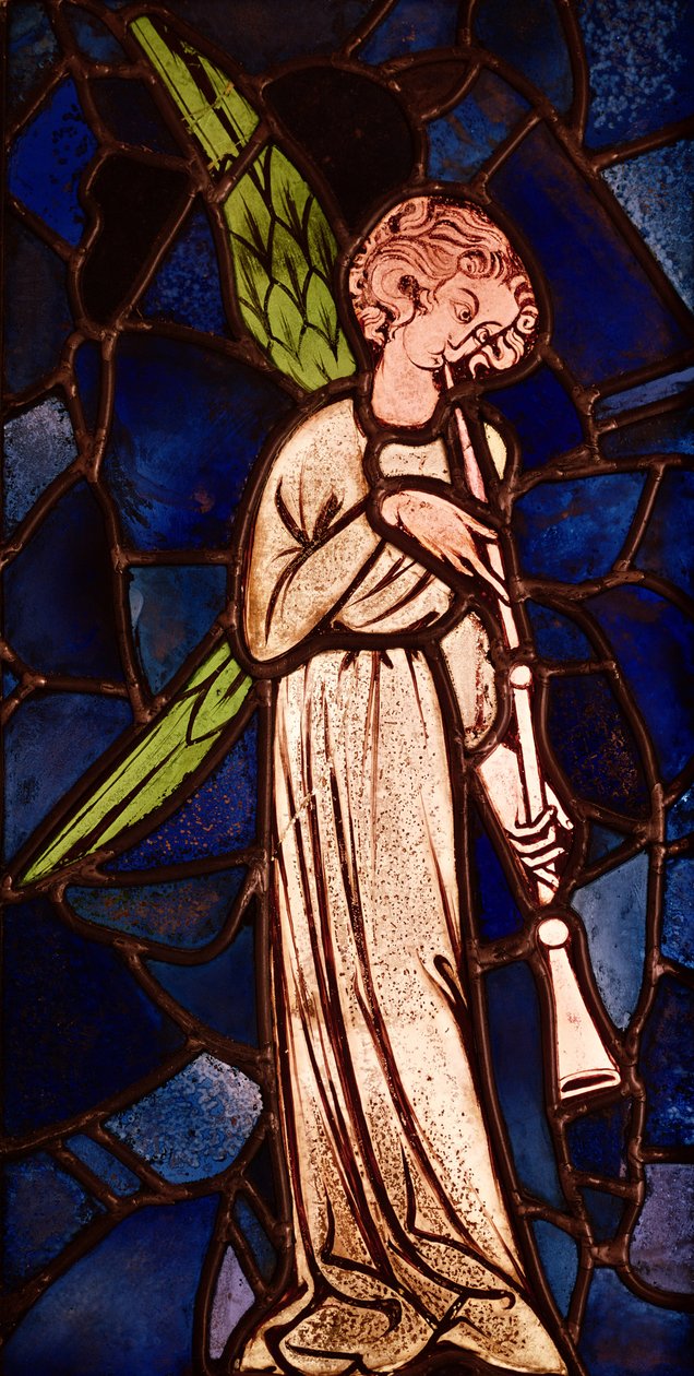 Ángel tocando una trompeta, c.1280 de English School
