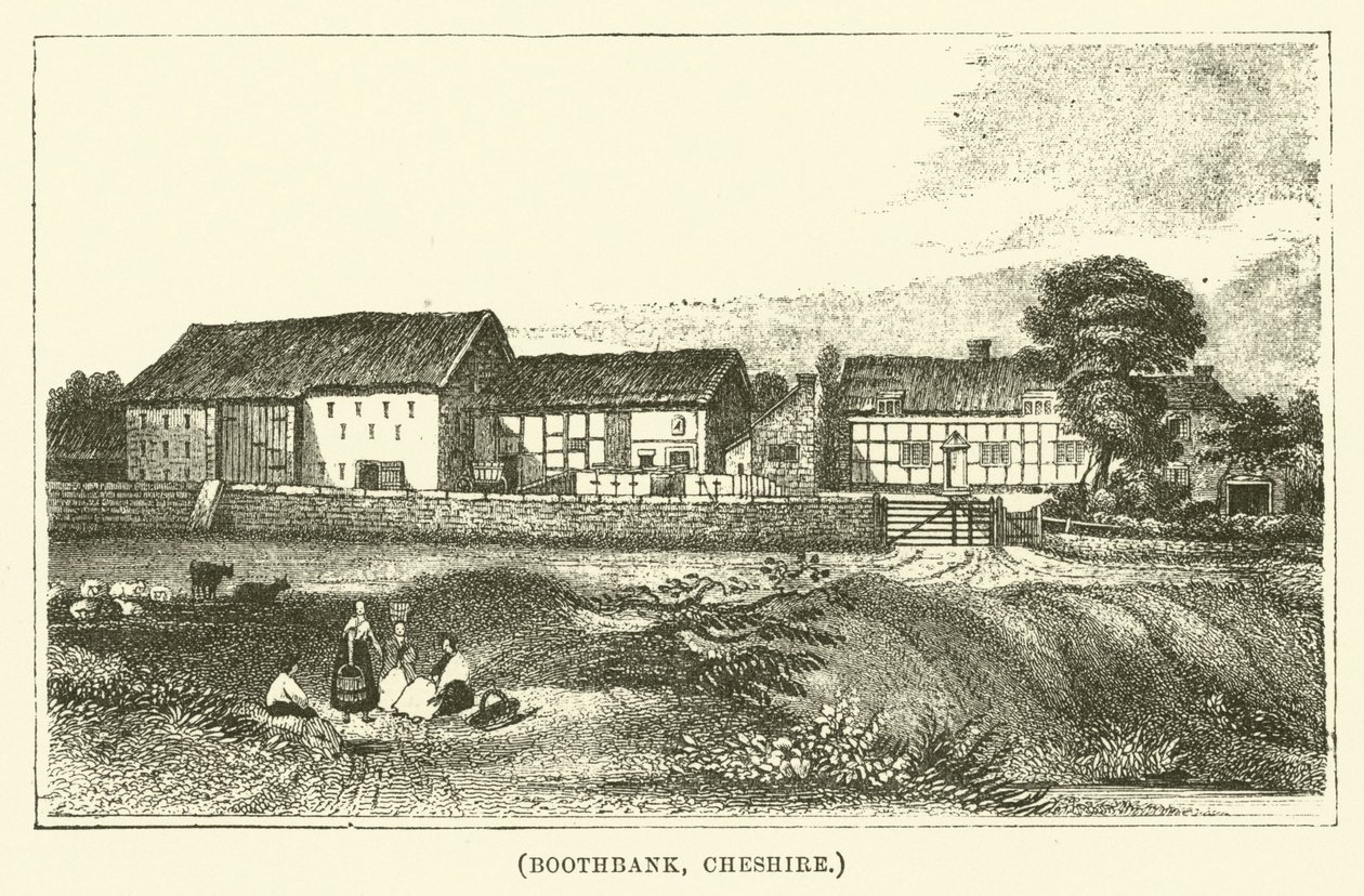 Boothbank, Cheshire (grabado) de English School