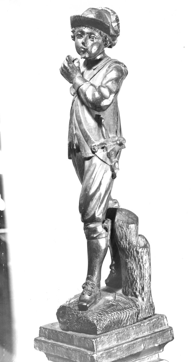 Niño tocando un pífano, 1638 de English School