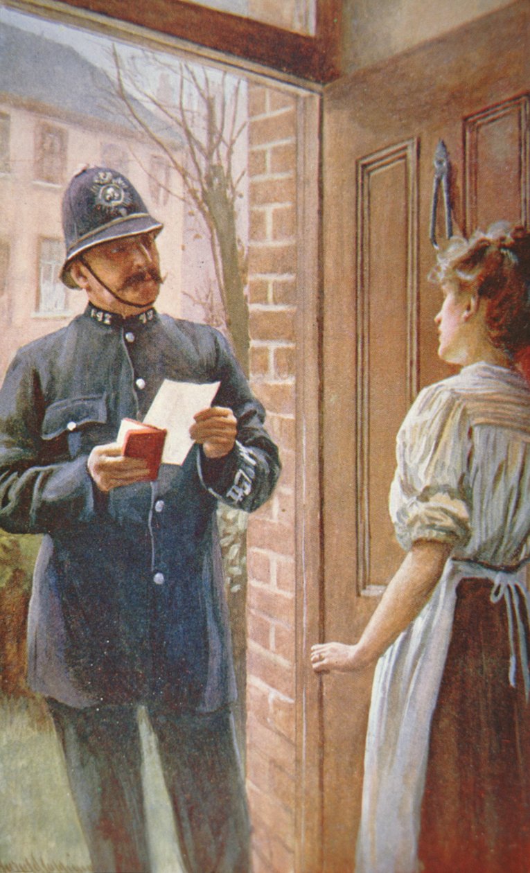 Policía británico, c.1900 de English School