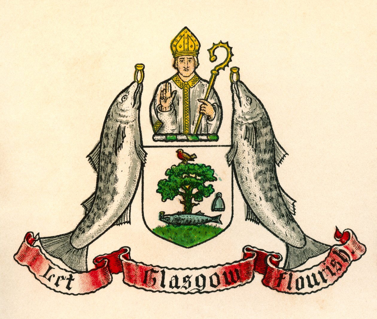 Escudo de Glasgow, Escocia de English School
