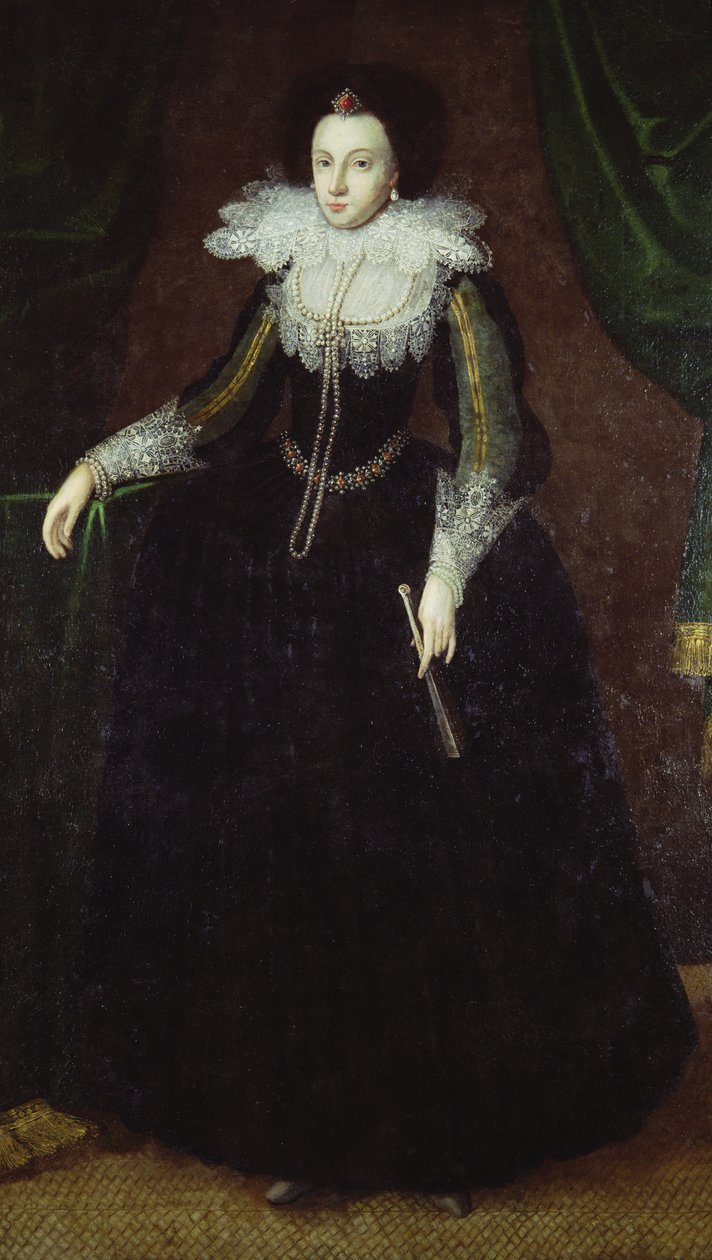Dorothy Huddleston (de soltera Dormer), c.1610-15 de English School