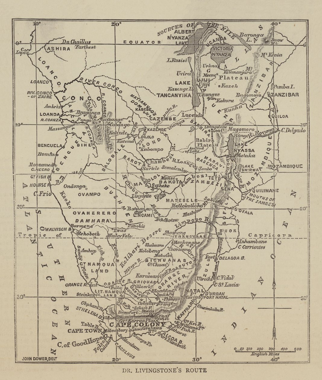 Ruta del Dr. Livingstone de English School