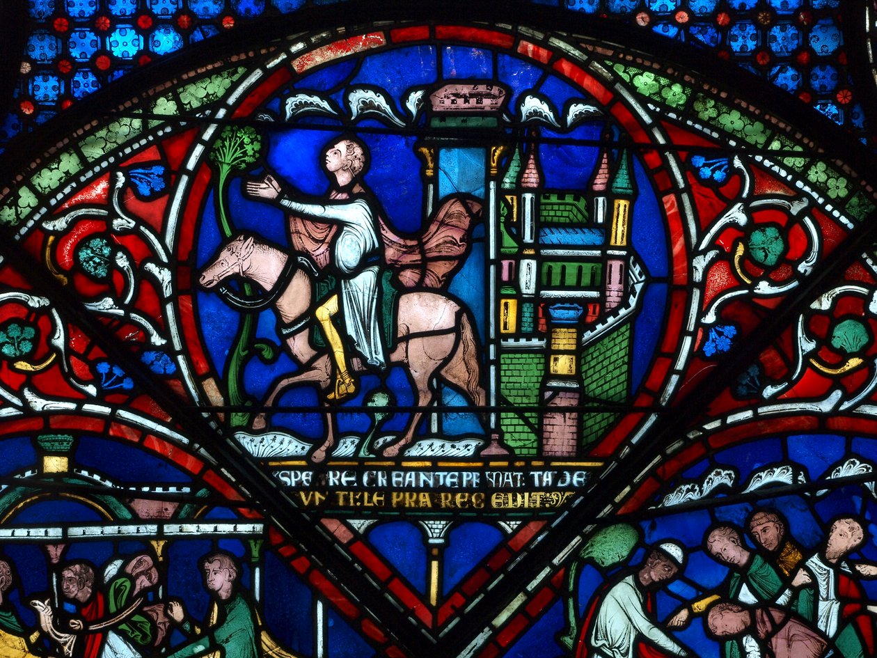 Ecuestre, principios del siglo XIII de English School