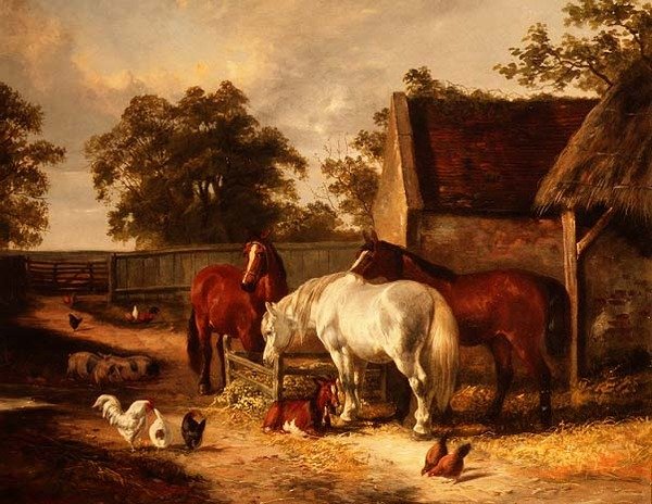 Escena de granja de English School
