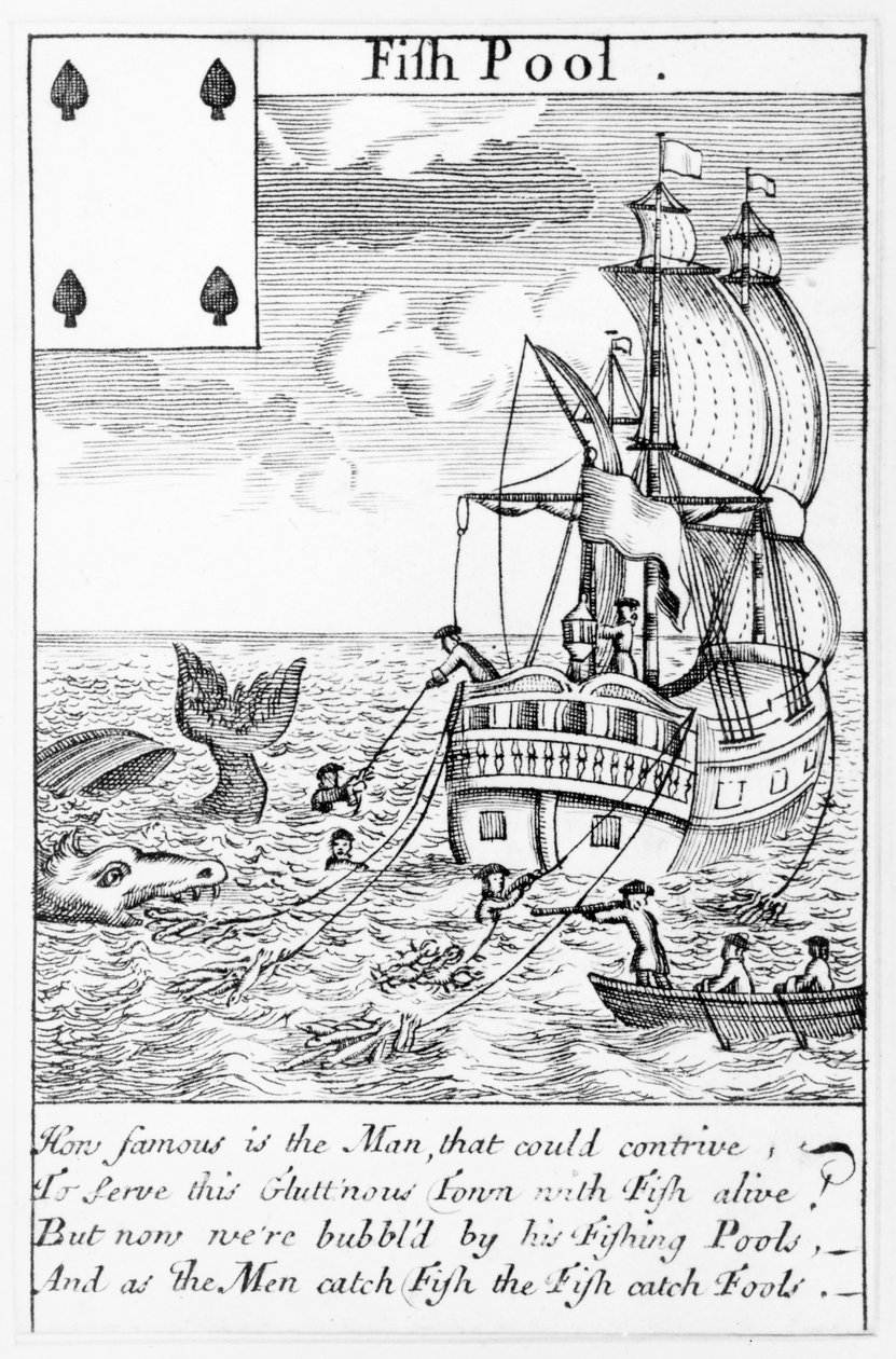 Carta de juego de Fish Pool de English School