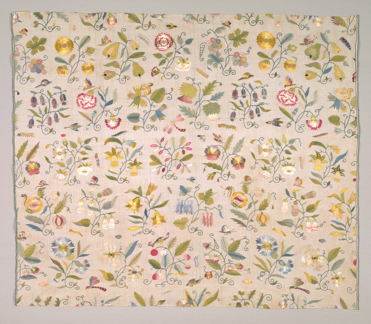 Bordado Floral, principios del siglo XVII de English School
