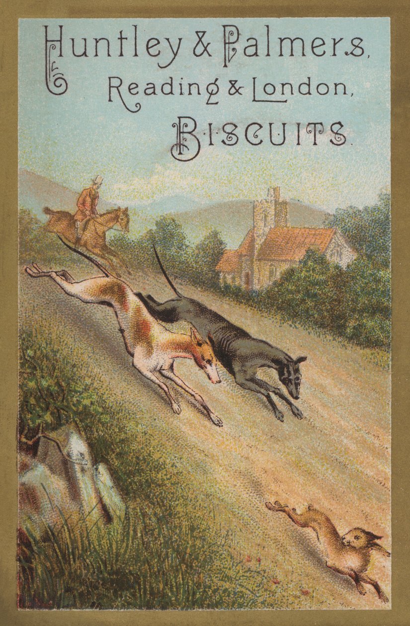 Rastro de liebre (cromolito) de English School