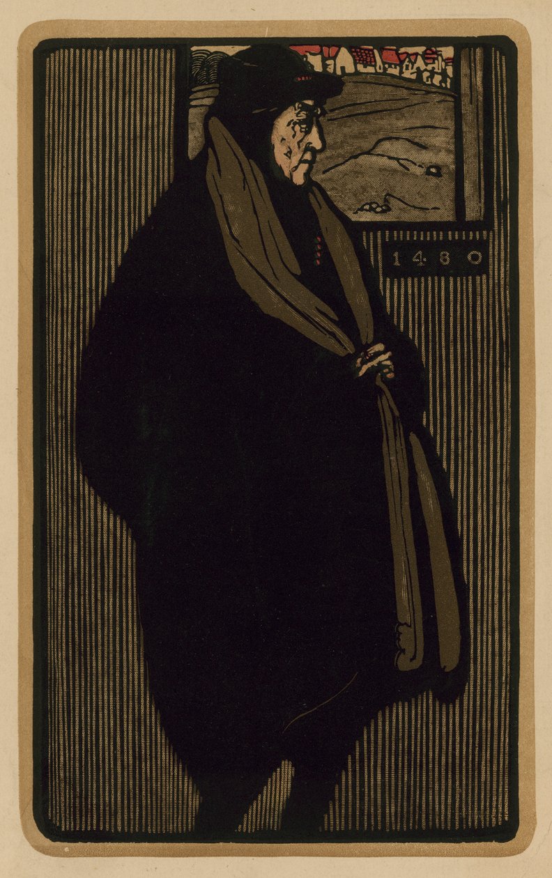 Henry Irving, actor (grabado) de English School