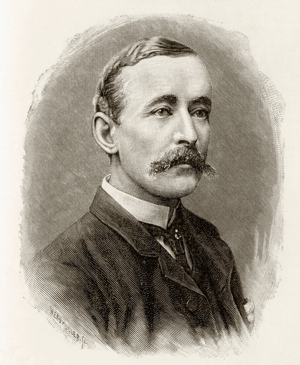 James Sligo Jameson, 1890 (grabado en madera) de English School