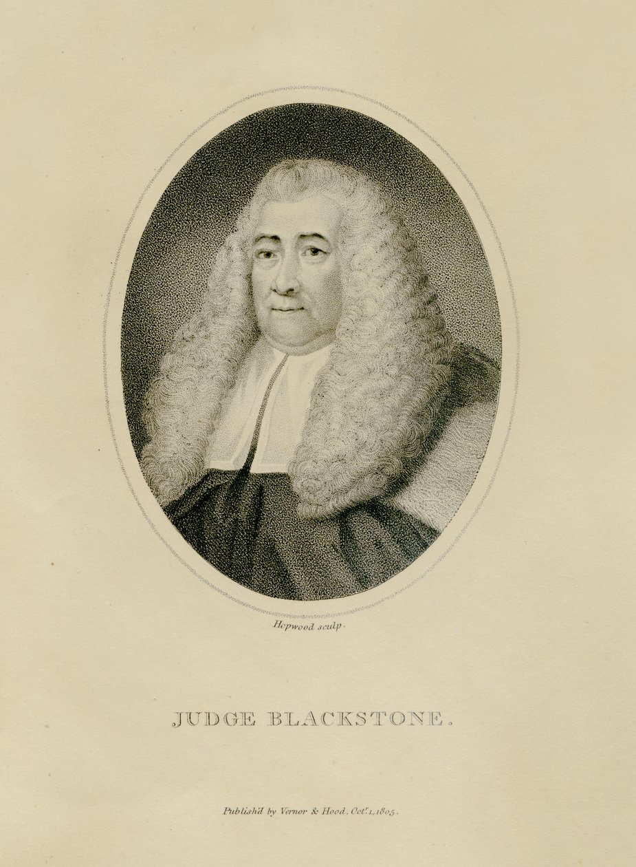 Juez Blackstone, c.1800 (grabado) de English School