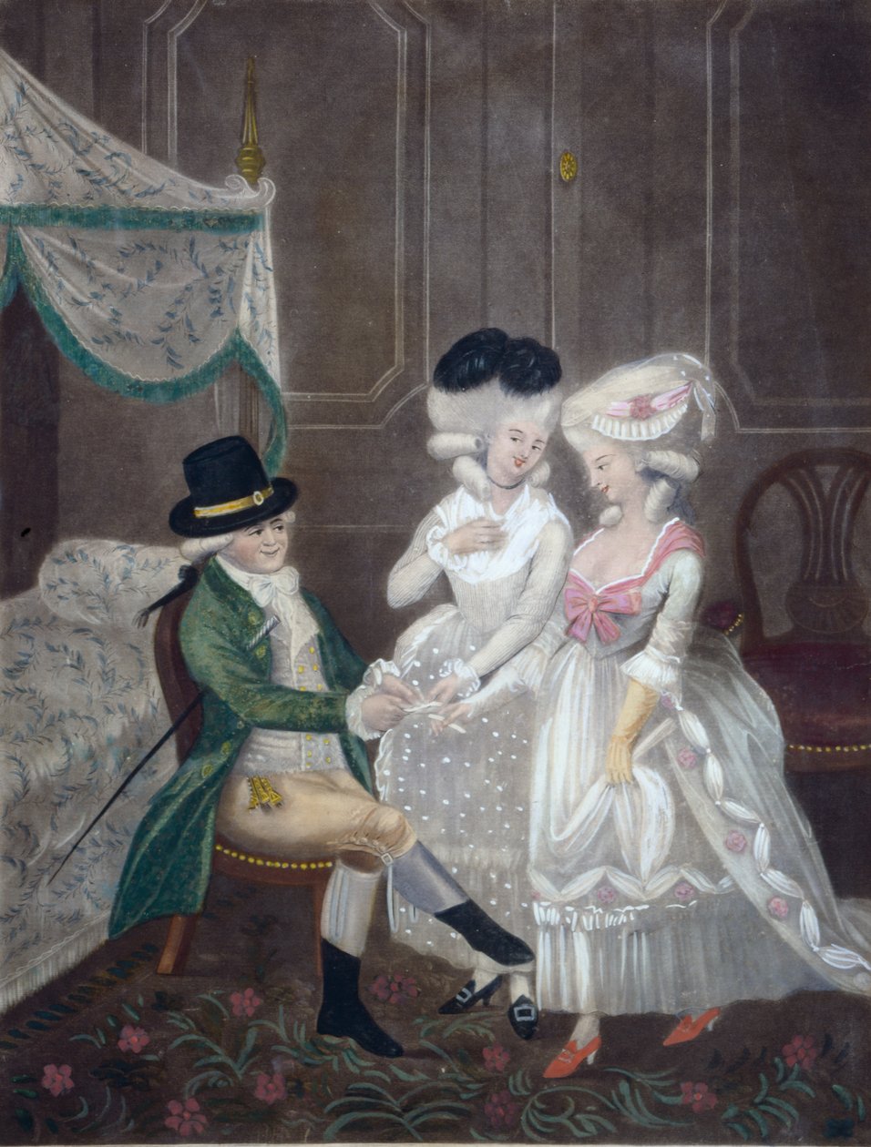 Damas de placer, 1781 de English School