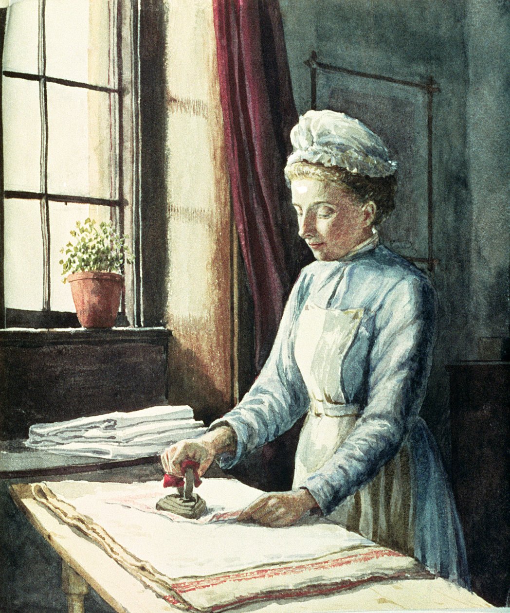 Sirvienta de lavandería, c.1880 de English School