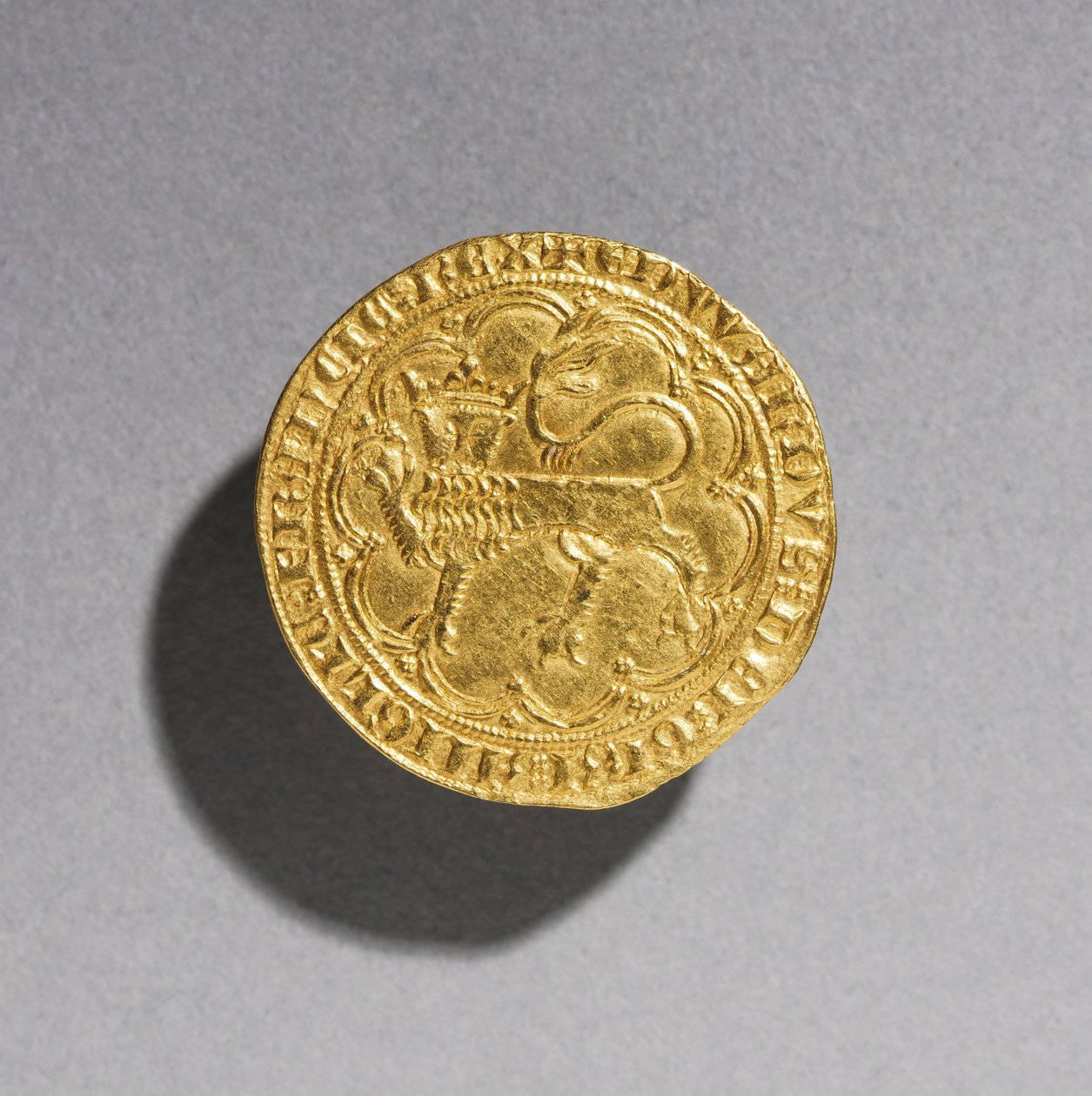 Leopardo de oro de Eduardo III de Inglaterra de English School