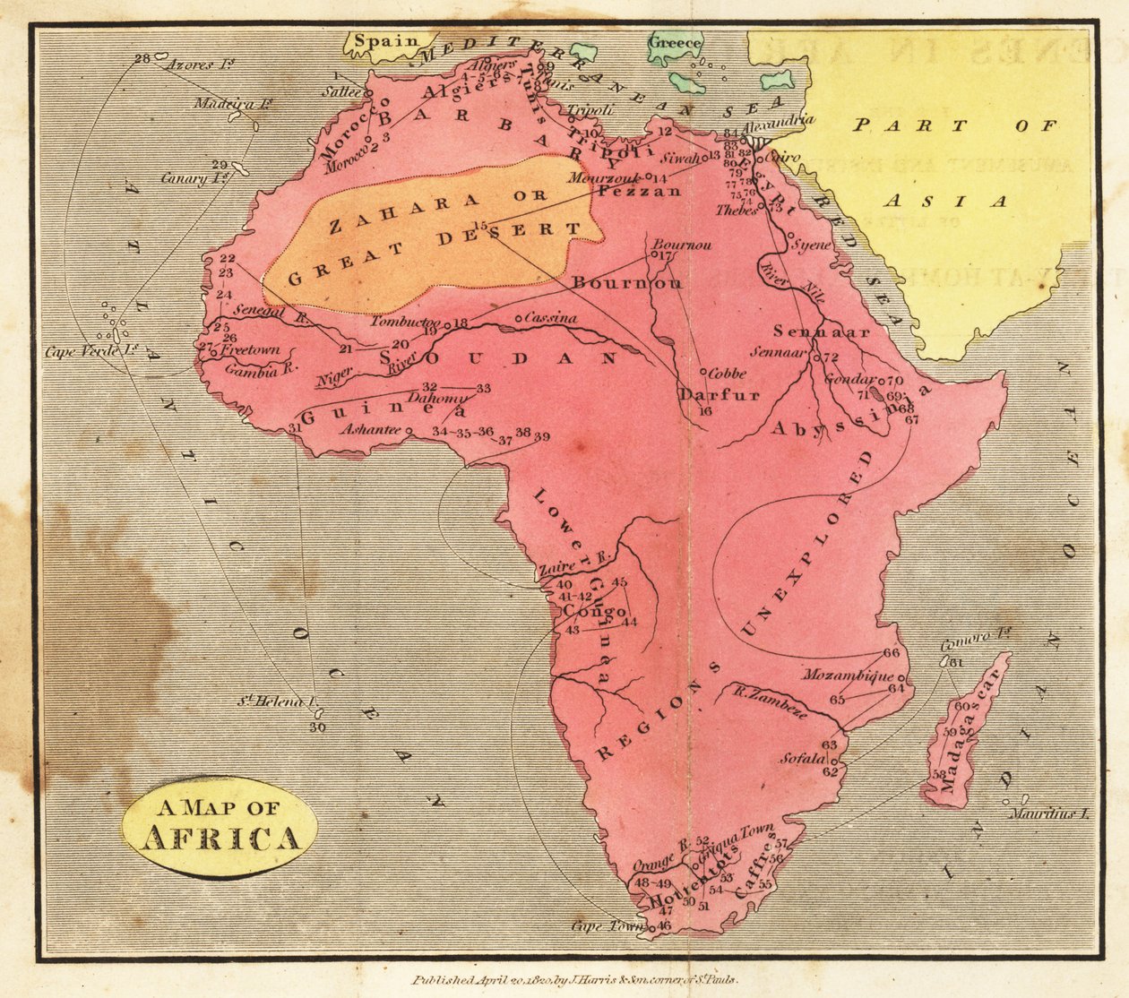 Mapa de África de English School