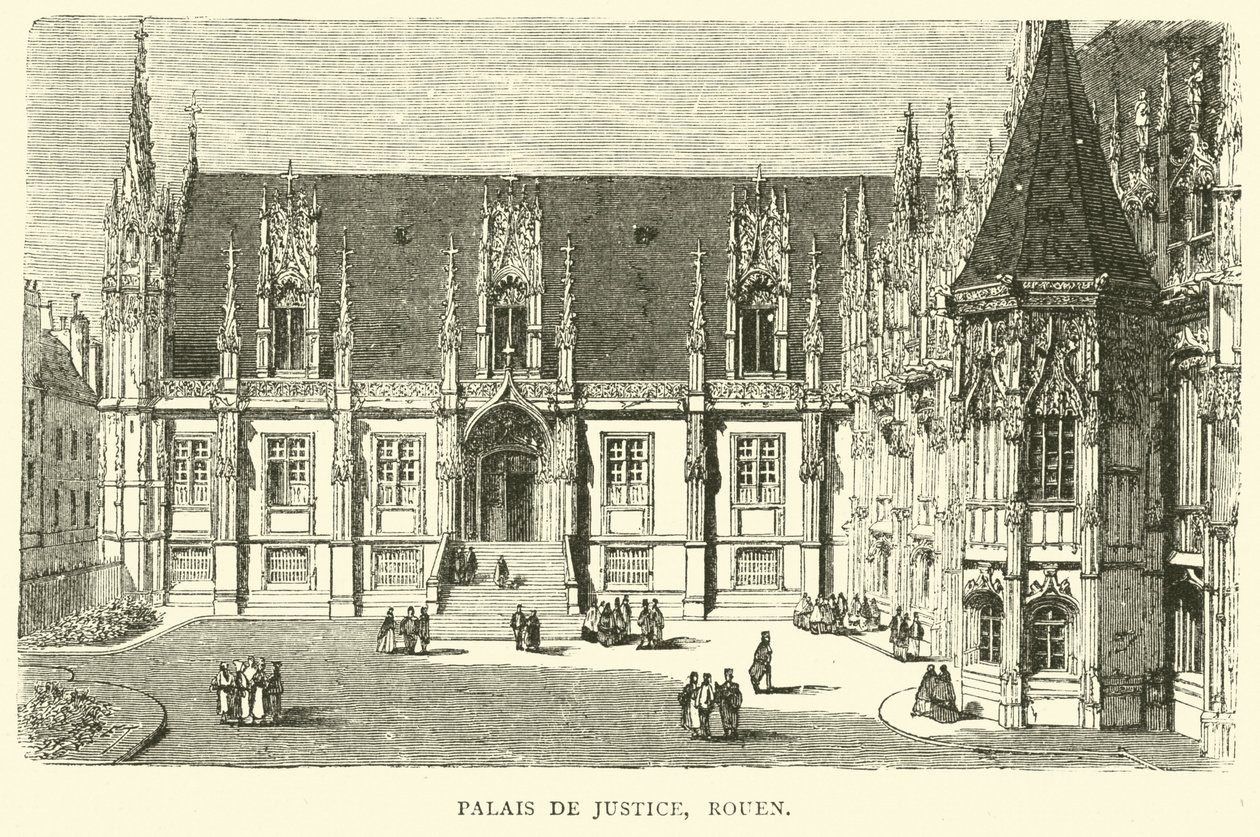 Palais de Justice, Rouen, diciembre 1870 de English School