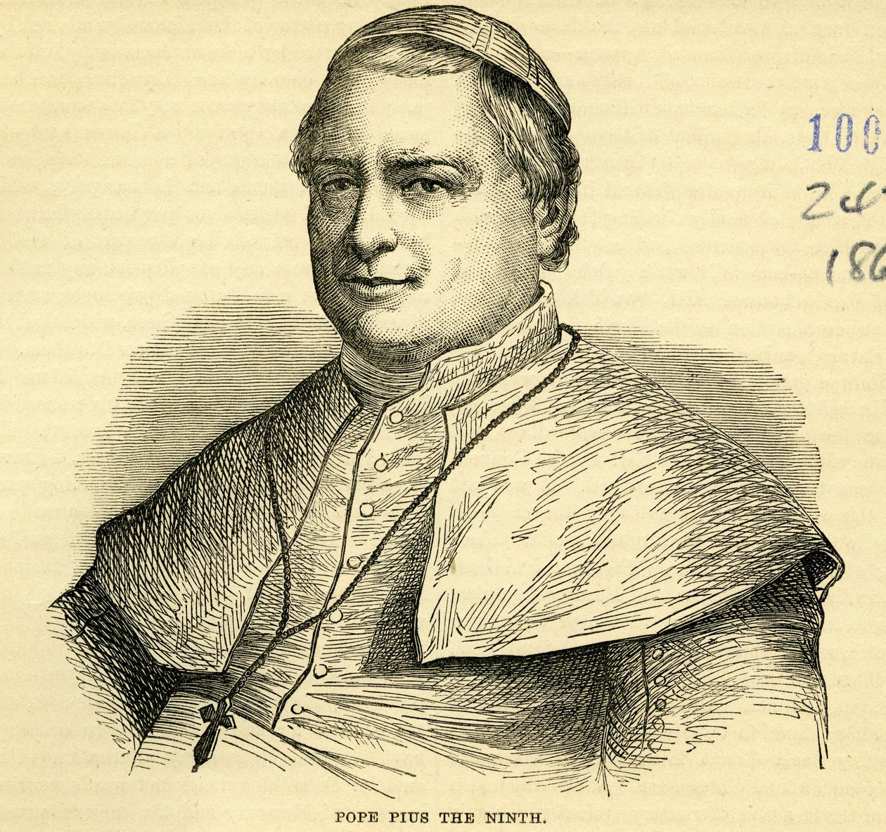 Papa Pío IX (grabado) de English School