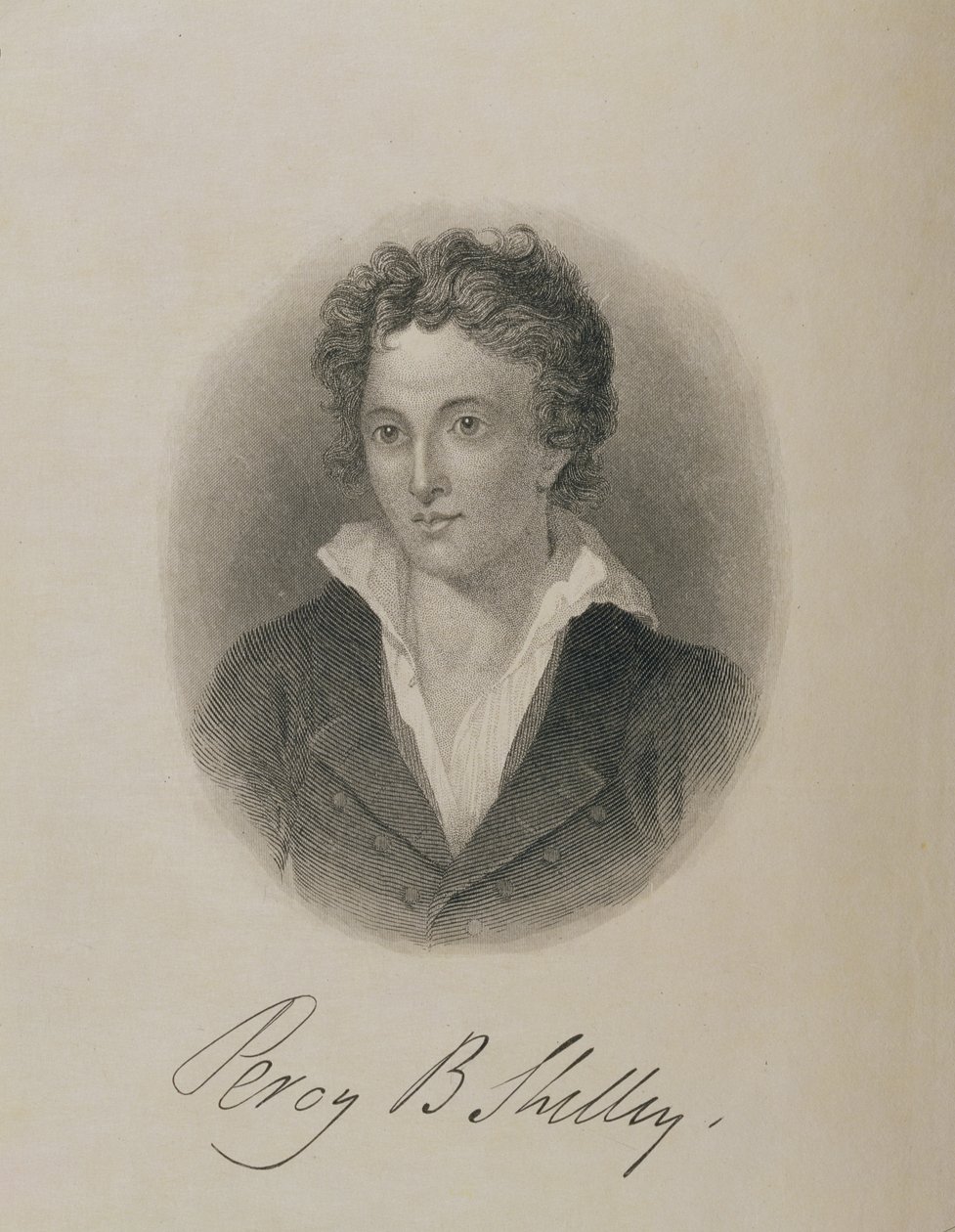 Retrato de Percy Bysshe Shelley (1792-1822) de English School