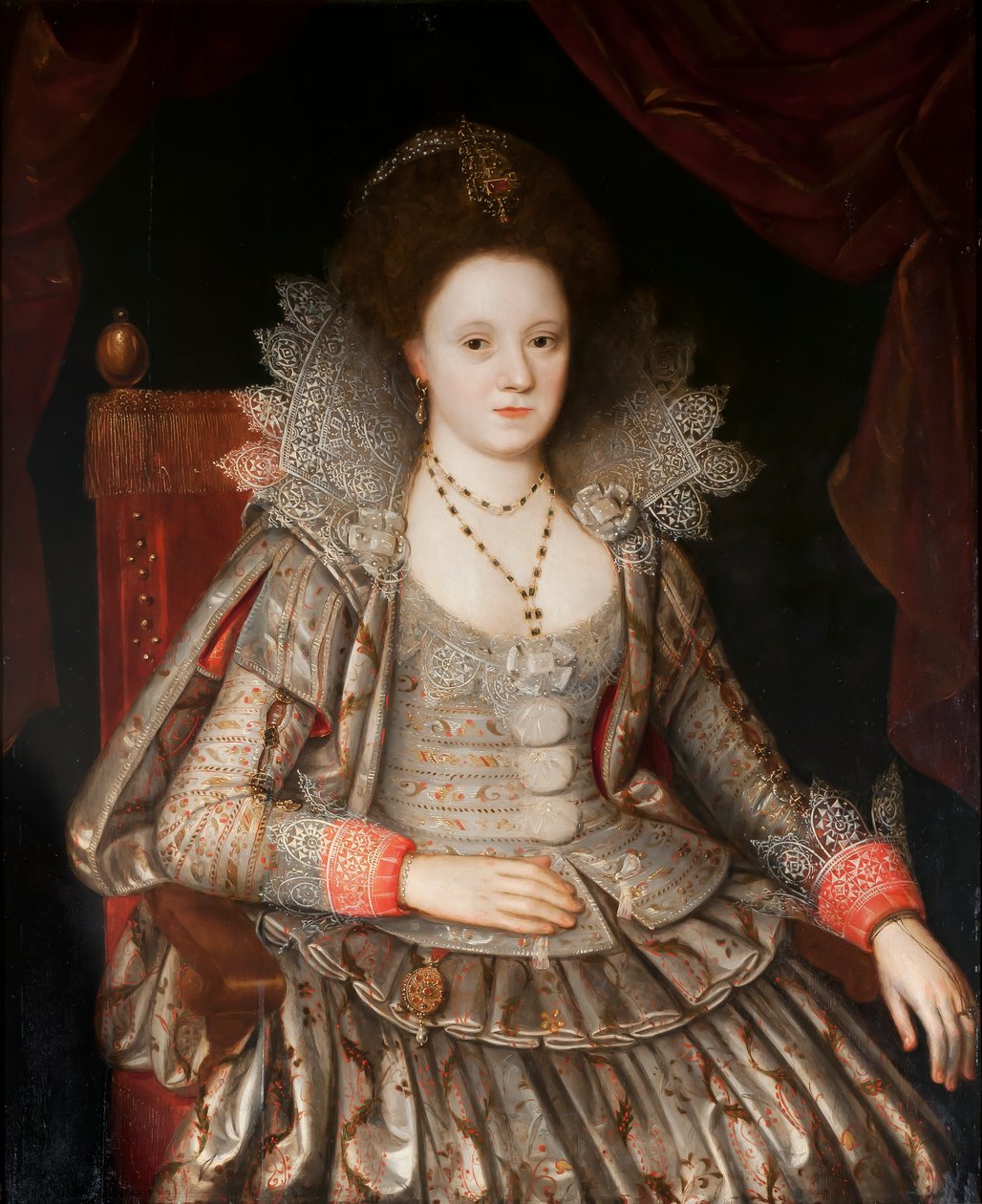 Retrato de una dama, c.1612 de English School