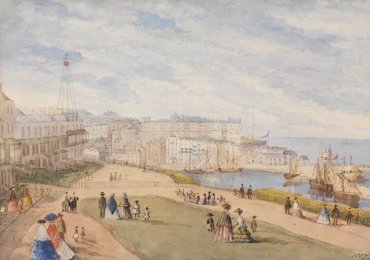 Ramsgate, West Cliff, 1857 de English School