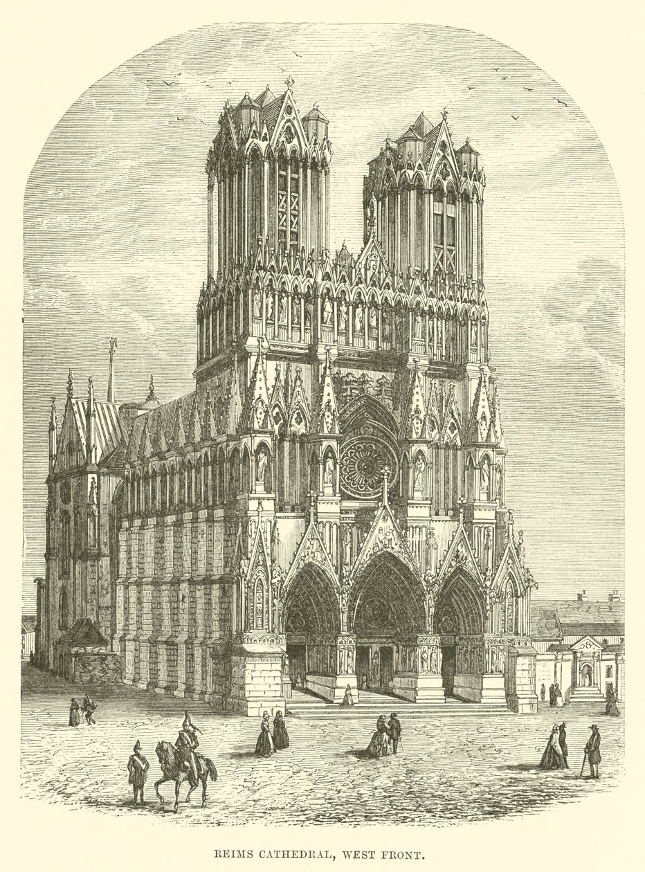 Catedral de Reims, fachada oeste de English School