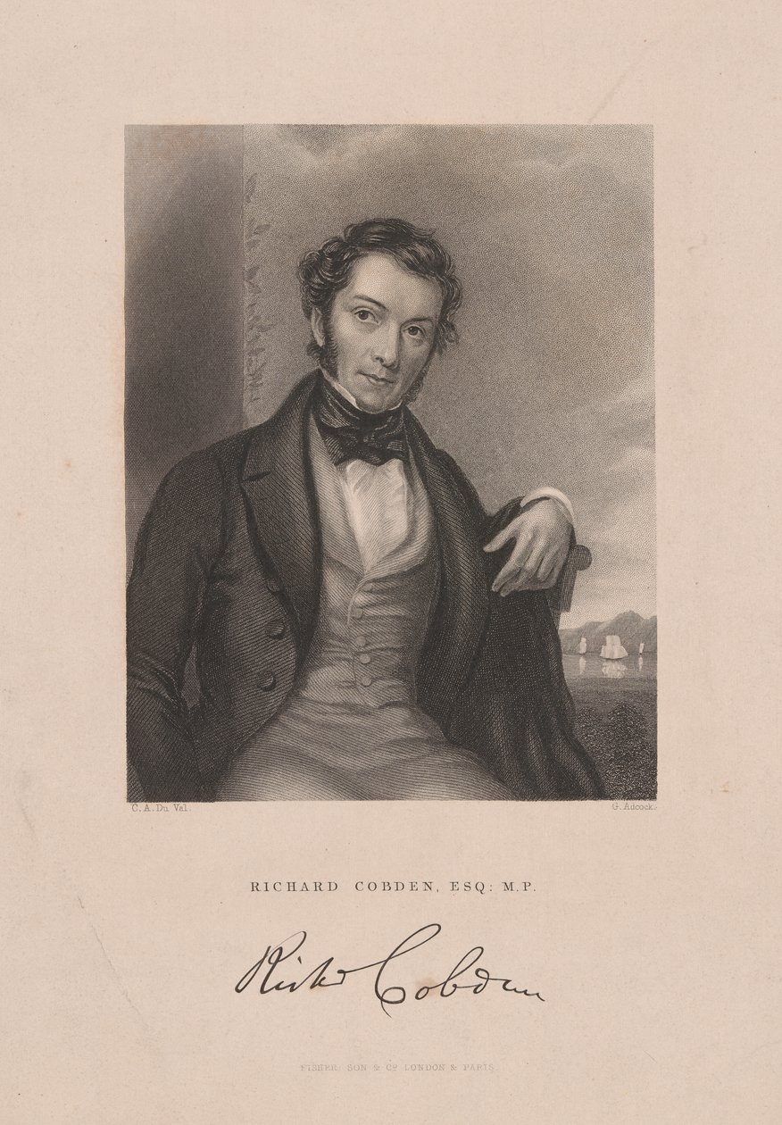 Richard Cobden, c.1843 (grabado) de English School