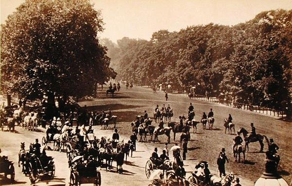 Rotten Row, c.1880 de English School
