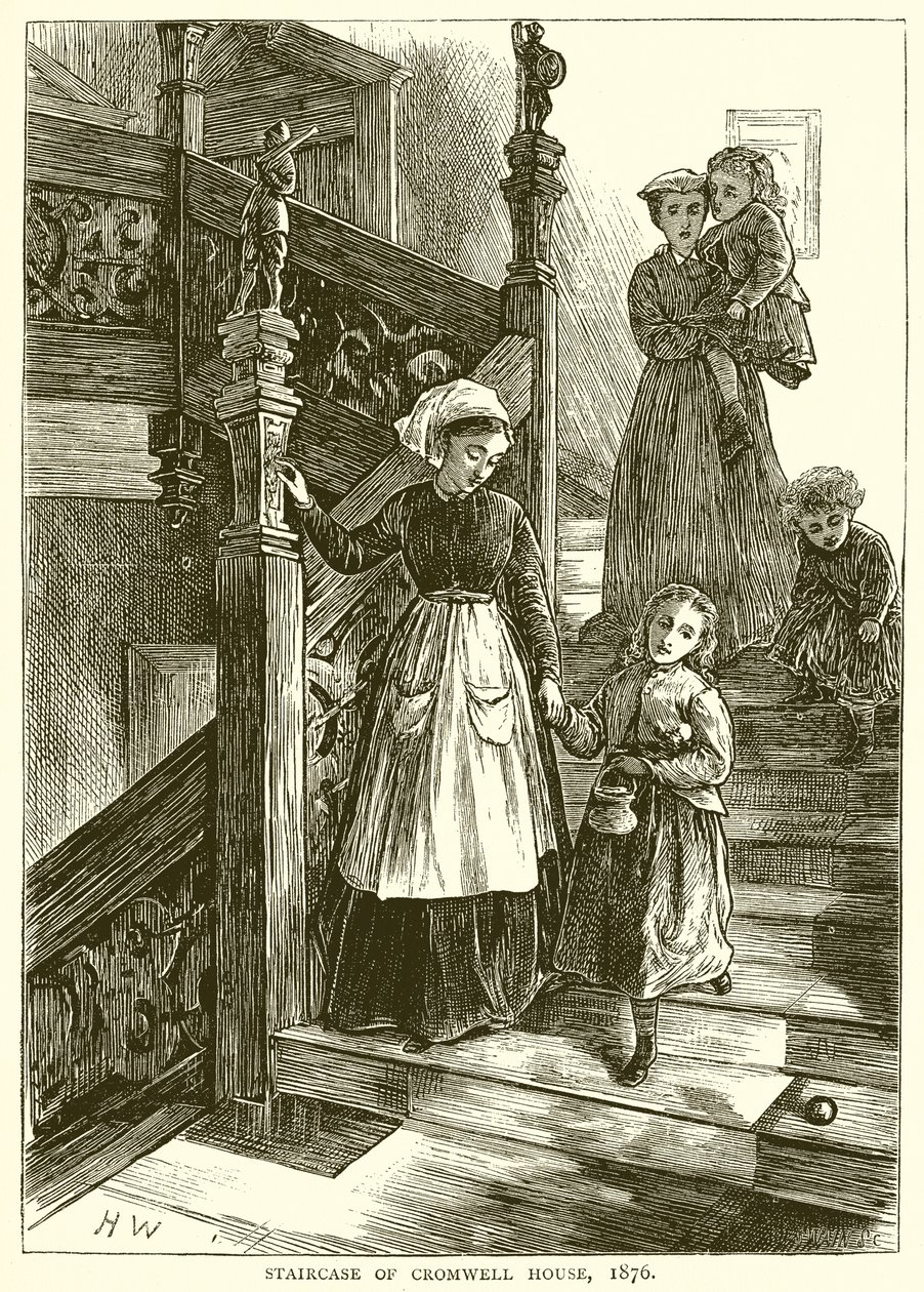 Escalera de la Casa Cromwell, 1876 de English School