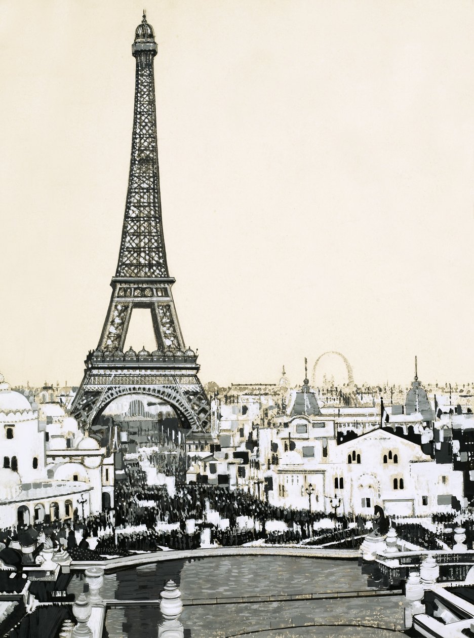 La Torre Eiffel domina el horizonte de París de English School